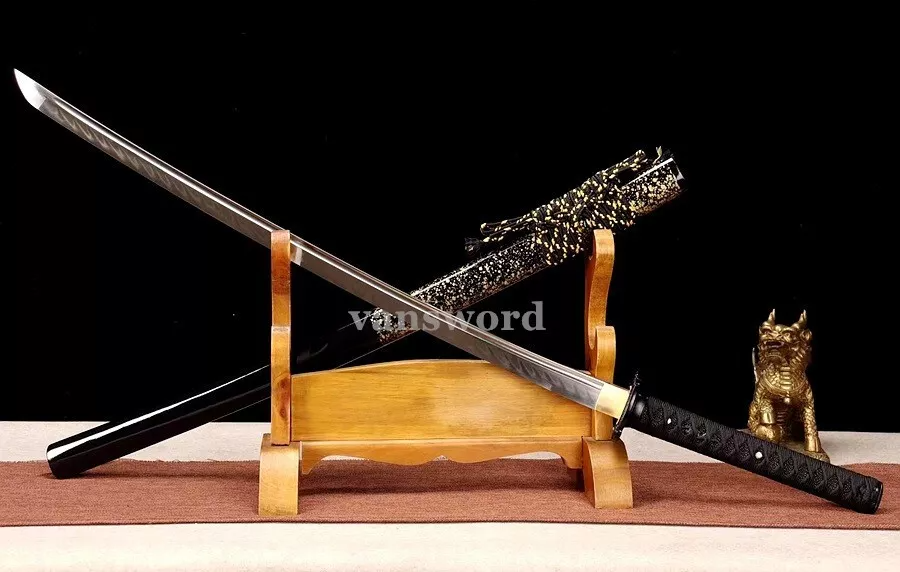 Katana Sword T10 Steel Clay Tempered Real Japanese Battle Ready Sharp New