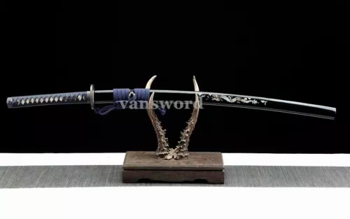 Japanese Real Katana Hand Forged Folded Steel Samurai Sword Battle Ready Sharp.