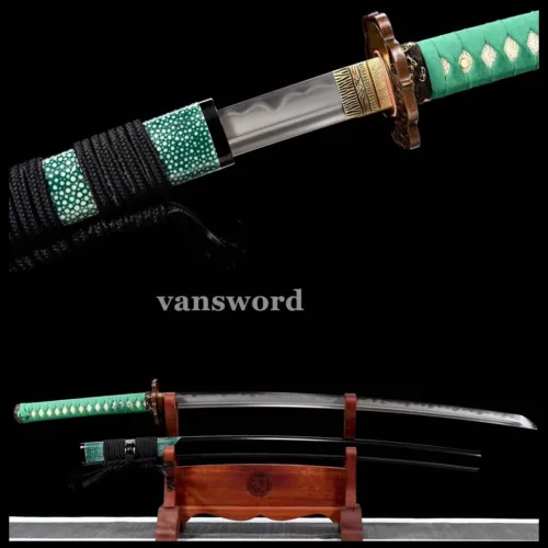 Shihozume Full Tang Clay Tempered Japanese Original Katana Sword Samurai Sharp.