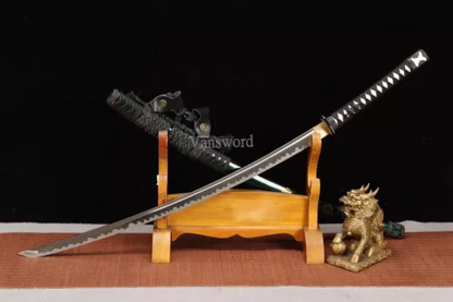 Handmade 1095 Steel Katana Japanese Samurai Tachi Sword Full Tang Real Weapons