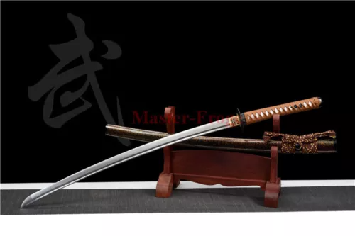 High Quality Damascus Folded Steel Japanese Katana Samurai Sword Full Tang Sharp