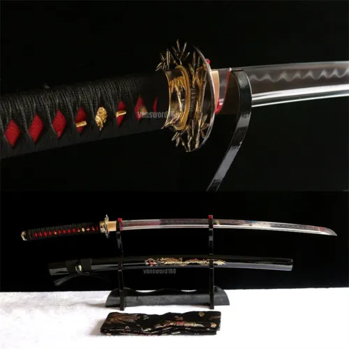 Hand Forged T10 Clay Tempered Real Japanese Katana Samurai Battle Ready Sword