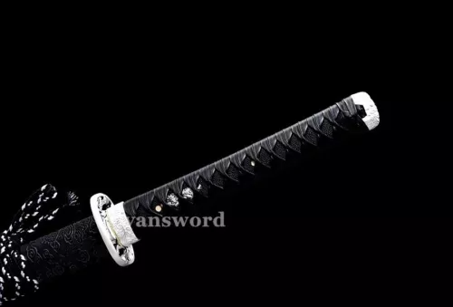 High 1095 Carbon Steel Real Japanese Katana Samurai Battle Ready Sword Sharp.