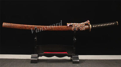 Shihozume Katana Samurai Sword Clay Tempered Choji Hamon Japanese Lacquer Sharp