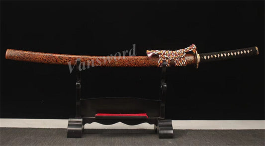 Shihozume Katana Samurai Sword Clay Tempered Choji Hamon Japanese Lacquer Sharp