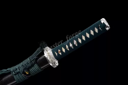 Japanese Samurai Katana Sword Choji Hamon Clay Tempered T10 Steel Sharp