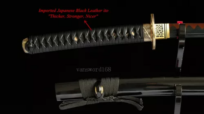 Hand Forged T10 Steel Clay Tempered Japanese Katana Samurai Real Hamon Sword