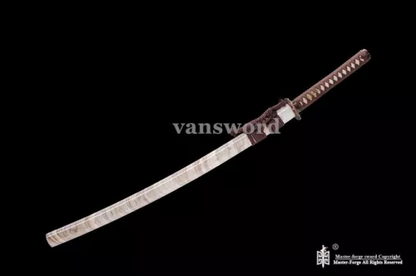 Japanese Katana Samurai Sword Kobuse Blade Clay Tempered Folded Steel Sharp