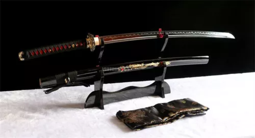 Hand Forged T10 Clay Tempered Real Japanese Katana Samurai Battle Ready Sword