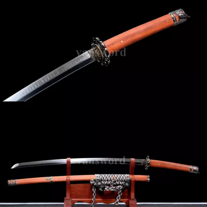 T10 Steel Choji Hamon Katana Clay Tempered Japanese Tachi Samurai Sword Sharp.