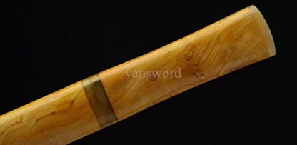 Honsanmai Clay Tempered Chinese Tang Dynasty Dao Tanto Sharp Antelope's Horn.