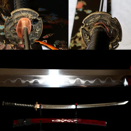 Top quality real Shihozume structure Japanese samurai katana battle ready sword.