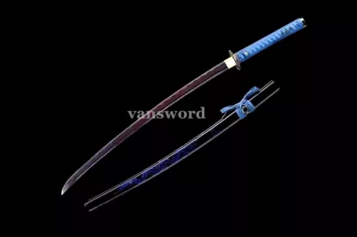 Katana Folded Steel Blade Hand Forged Japanese Samurai Real Sword Sharp