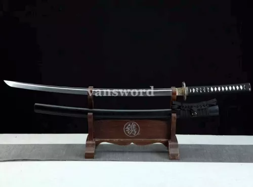 Sharp Katana Sword T10 Steel Clay Tempered Real Japanese Battle Ready