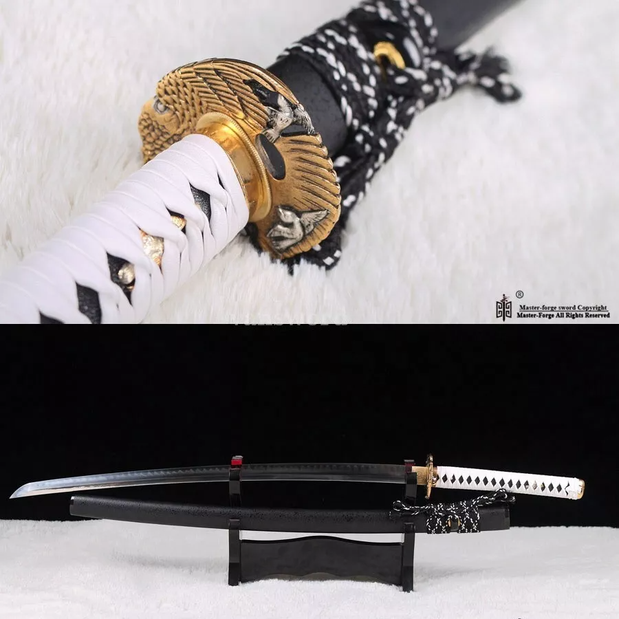 T10 steel Clay tempered Japanese samurai real Katana Samurai sword sharp