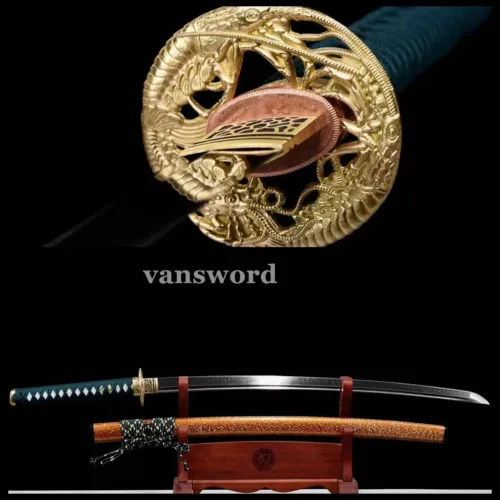 Handmade Clay Tempered T10 Steel Japanese Samurai Katana Real Weapon Sword