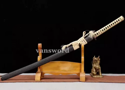 Clay Tempered Folded Steel Japanese Samurai Katana Sword Real Sharp Blade.