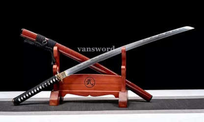 Full Tang Handmade Folded Steel Japanese Samurai Katana Sword Real Sharp