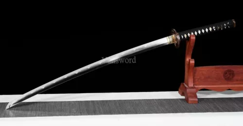 Kobuse Clay Temper Japanese Samurai Katana Polish Sword Full Rayskin Saya 60HRC