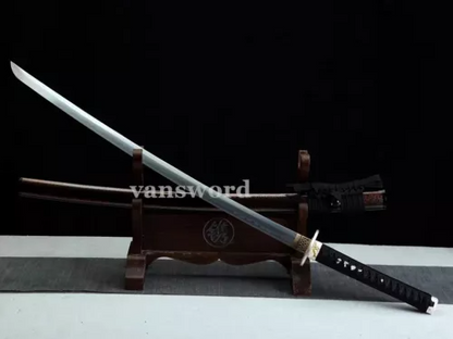 High T10 Steel Clay Tempered Japanese Katana Samurai Sword Real Weapons Sharp