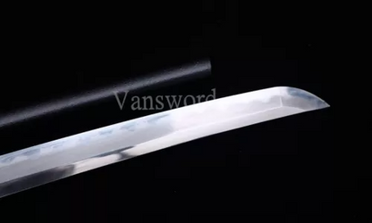 Folded Steel Clay Tempered Handmade Japanese Katana Samurai Sword Sharp Battle