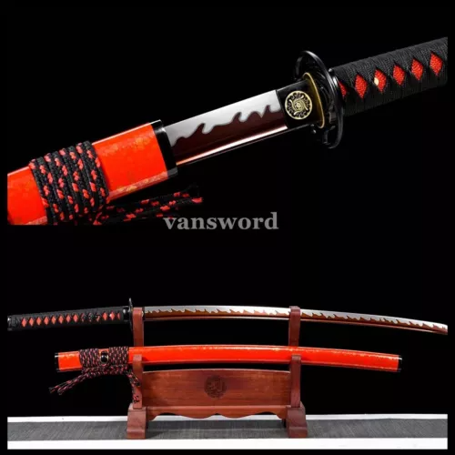 Handforge 1095 High Carbon Steel Japanese Katana Sword Sharp Samurai Full Tang