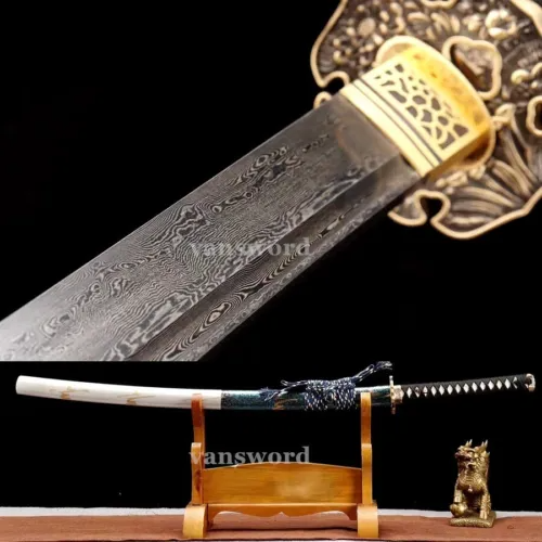 Japanese Samurai Katana Sword Hand Forged Folded Steel Full Tang Sharp