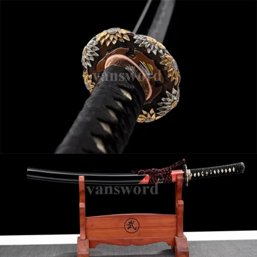 Wakizashi Samurai Sword Hand Forged T10 Steel Clay Tempered Japanese Real Sharp