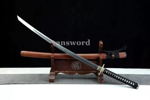 Japanese Katana Samurai Sword Rosewood Saya 1095 High Carbon Steel Sharp