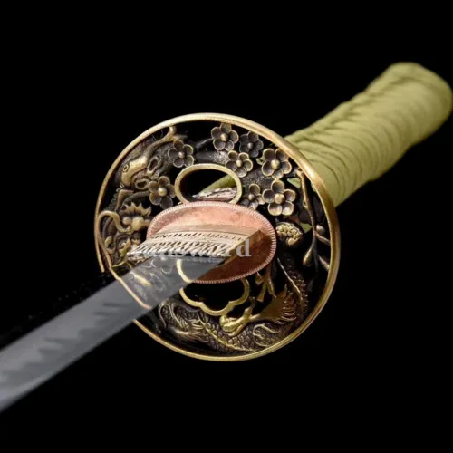 Japanese Samurai Clay Tempered T10 Steel Real Weapons Samurai Sword Sharp Battle