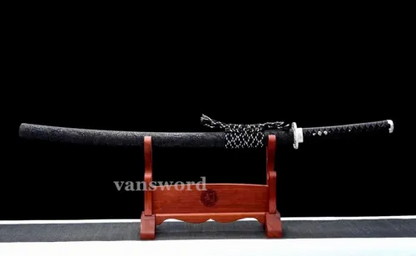 High 1095 Carbon Steel Real Japanese Katana Samurai Battle Ready Sword Sharp.