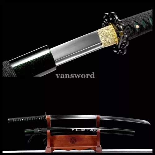 Japanese Katana Samurai Sword 9260 Spring Steel Handmade Full Tang Sharp