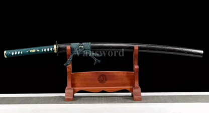 Handmade Japanese Katana Samurai Sword T10 Clay Tempered Special Grain Pattern