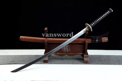 Japanese Katana Samurai Sword Rosewood Saya 1095 High Carbon Steel Sharp