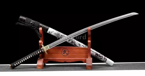 Clay Tempered T10 Steel Hand-abrasived Japanese Samurai Katana Sword Sharp