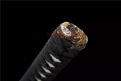 Japanese Samurai Katana Sword Choji Hamon Clay Tempered T10 Steel Sharp