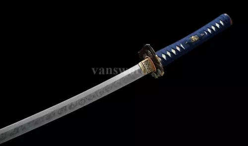 T10 Steel Clay Tempered Real Choji Hamon Japanese Katana Samurai Battle Sword