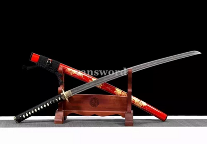 T10 Steel Clay Tempered Japanese Katana Samurai Sword Battle Ready Sharp