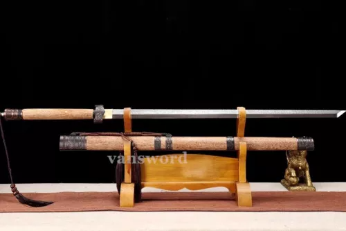 Chinese Tang Dynasty Heng Dao Battle Full Tang Sword 9260 Carbon Steel Sharp