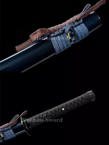 Katana Samurai Sword T10 Steel Clay Tempered Real Hamon Battle Ready Sharp