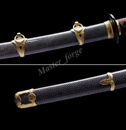 Japanese Officer's Katana (Type 97) Shin Gunto Clay Tempered Hamon Samurai Sword