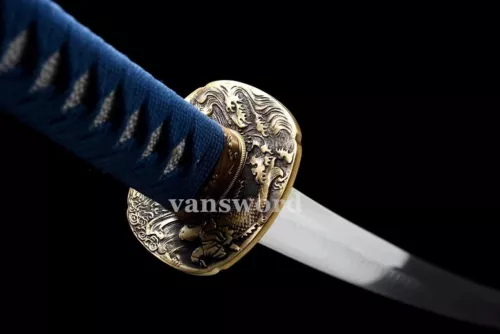 T10 Steel Clay Tempered Battle Ready Handmade Japanese Samurai Katana Sword.