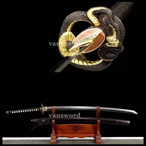 Top Quality Kobuse Katana Construction Kiriha Zukuri Curved Samurai Sword Sharp.