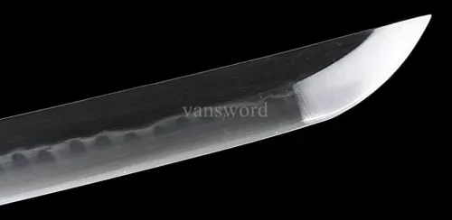 Handmade T10 Clay Tempered Japanese Samurai Real Hamon Sword Sharp.