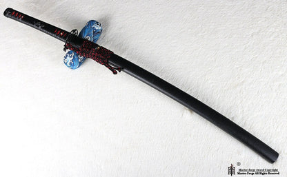 Kogarasu-Maru Double Edge Katana Japanese Sword Samurai 9260 Spring Steel Sharp