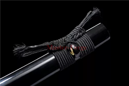 Damascus Folded Steel Katana Japanese Samurai Real Sword Hand Forge Copper Tsuba