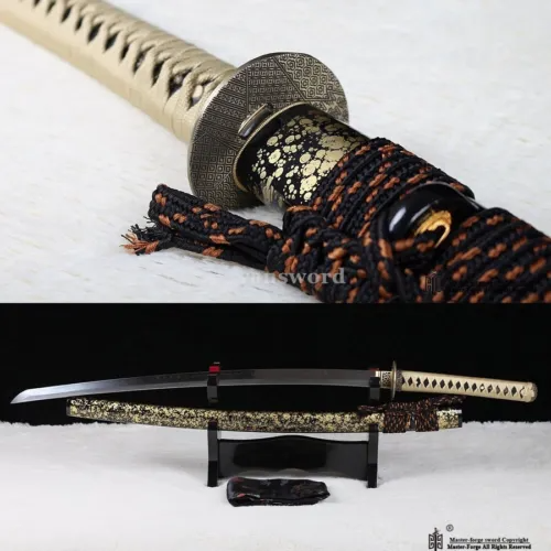 Clay Tempered T10 Steel Japanese Katana Samurai Sword Battle Ready Sharp